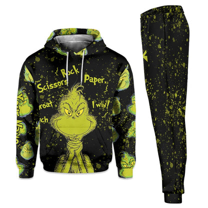 Rock Paper Scissors - Personalized Stole Christmas Hoodie and Sweatpants