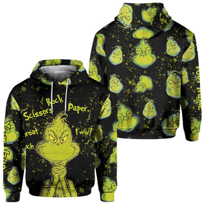 Rock Paper Scissors - Personalized Stole Christmas Hoodie and Sweatpants