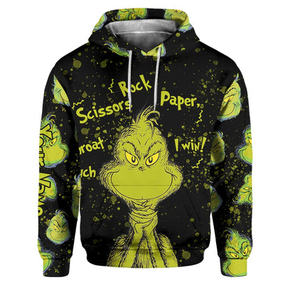 Rock Paper Scissors - Personalized Stole Christmas Hoodie and Sweatpants