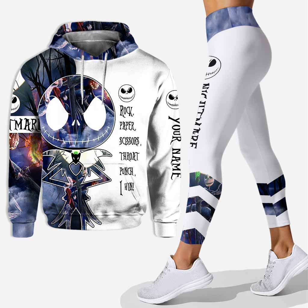 Rock Paper Scissors I Win - Personalized Nightmare Hoodie and Leggings