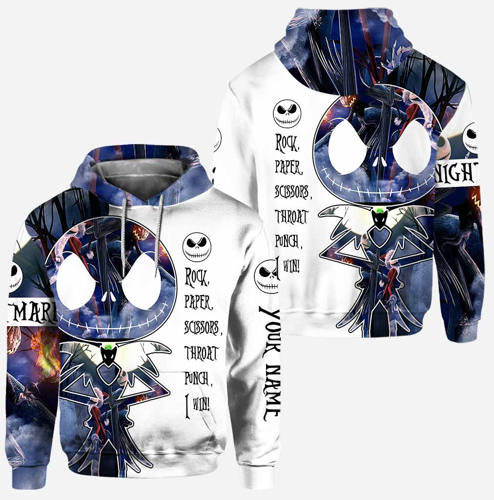 Rock Paper Scissors I Win - Personalized Nightmare Hoodie and Leggings