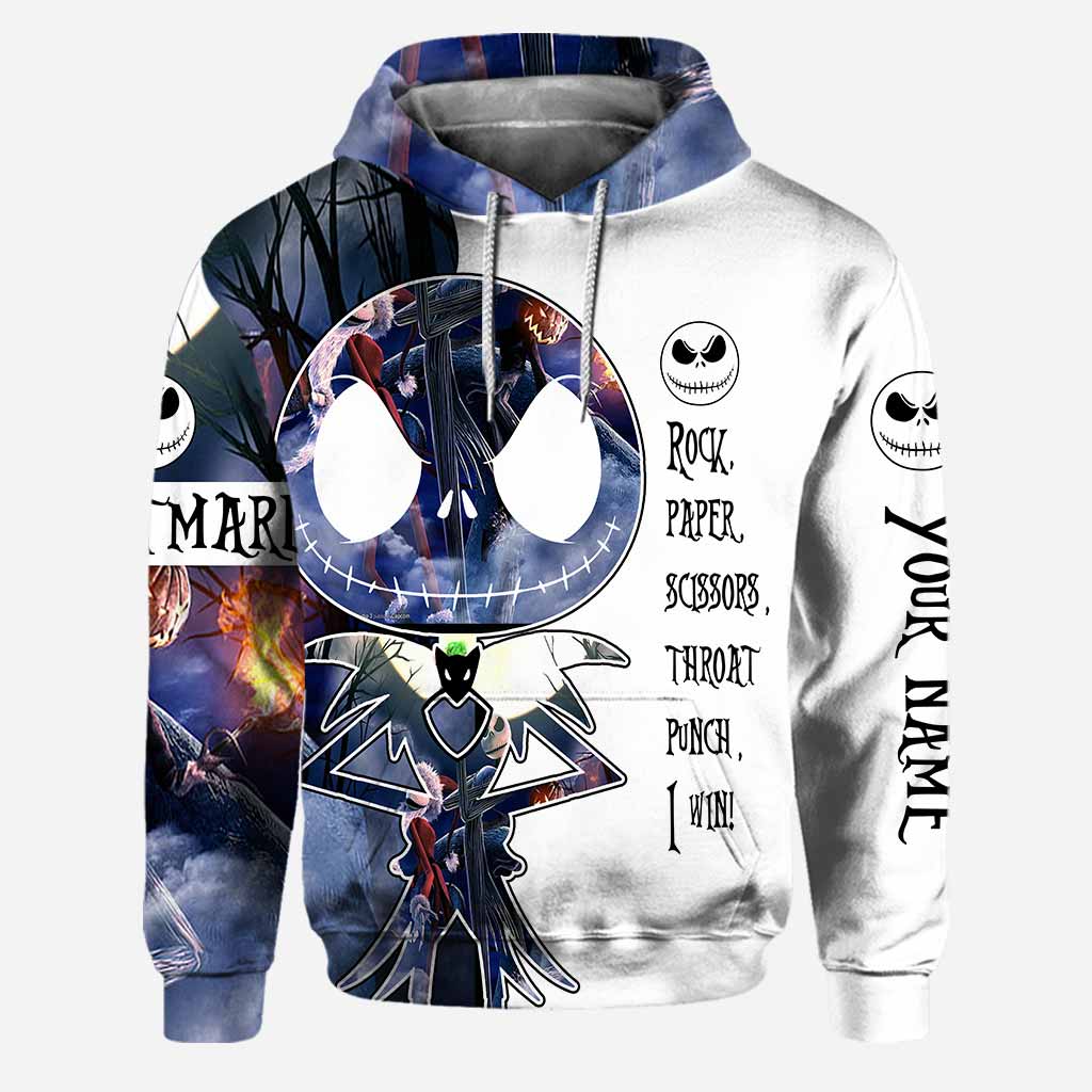 Rock Paper Scissors I Win - Personalized Nightmare Hoodie and Leggings