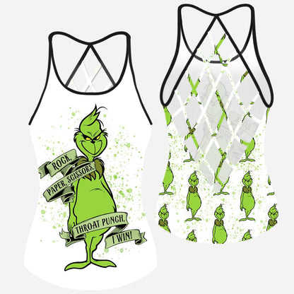 Rock Paper Scissors I Win - Cross Tank Top