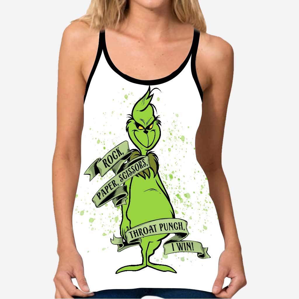 Rock Paper Scissors I Win - Cross Tank Top