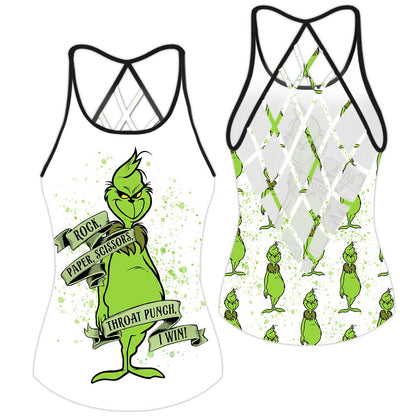 Rock Paper Scissors I Win - Cross Tank Top