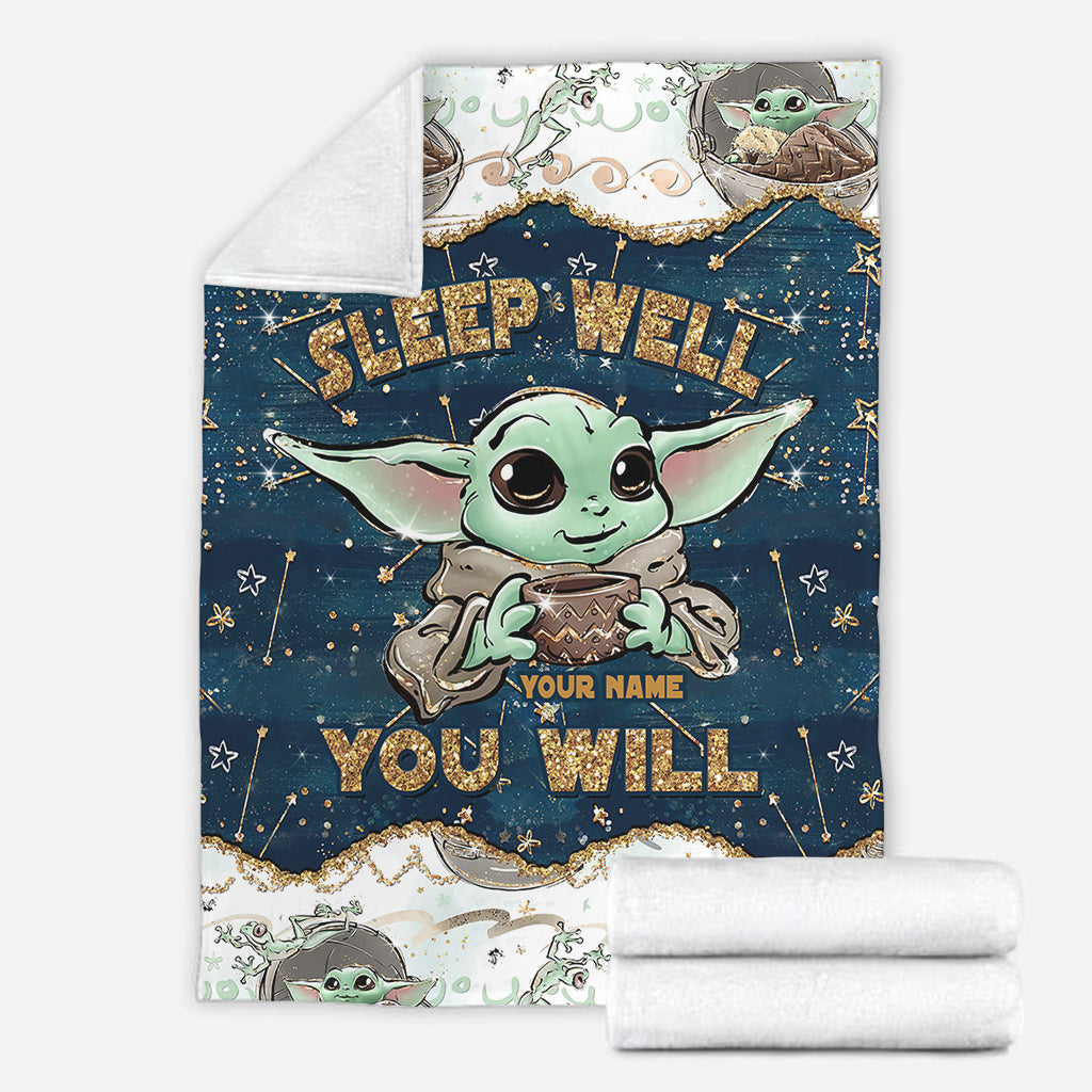 The Child Sleep Well You Will - Personalized The Force Blanket