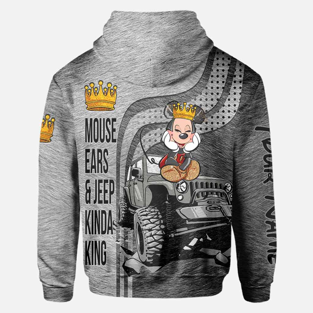 King And Queen - Personalized Couple Car All Over T-shirt and Hoodie