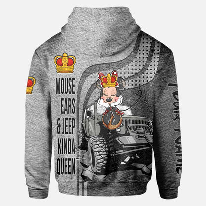 King And Queen - Personalized Couple Car All Over T-shirt and Hoodie