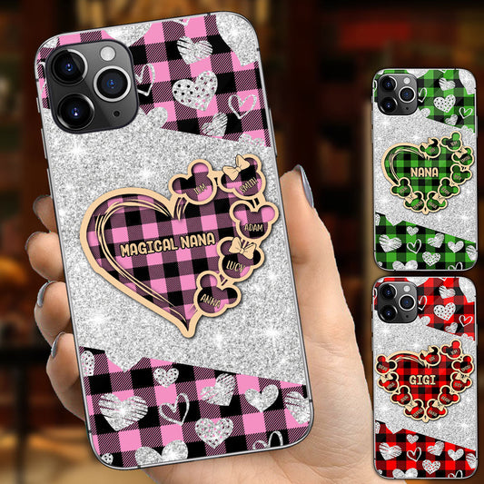 Valentine Heart Grandma - Personalized Grandma Phone Case