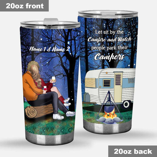 Camping Couple - Personalized Tumbler