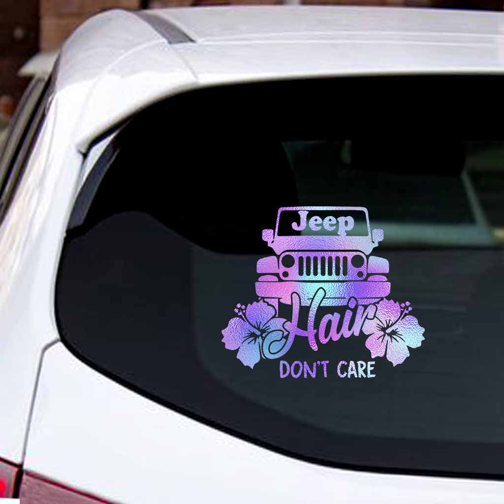 Jp Hair Don't Care - Car Decal Full