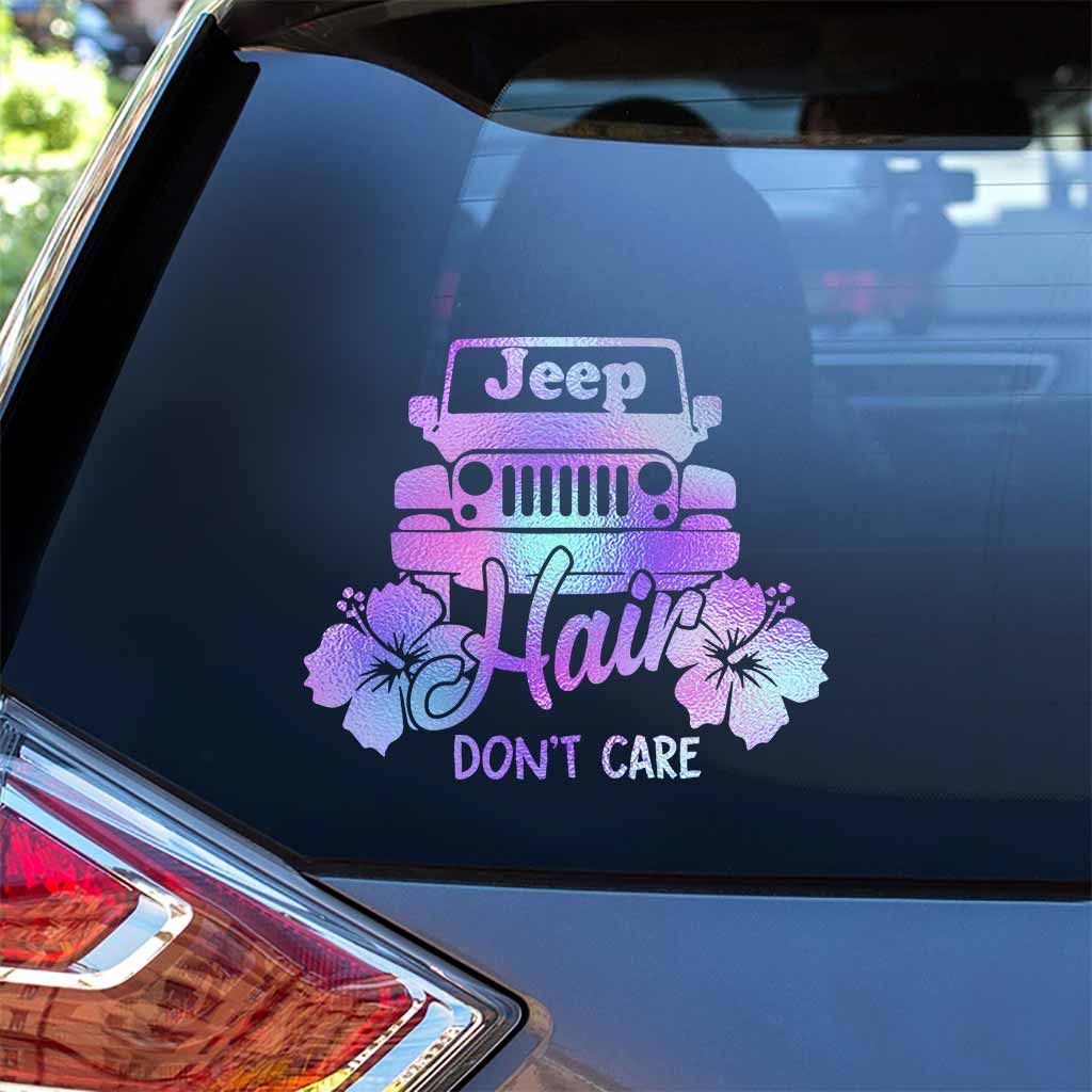 Jp Hair Don't Care - Car Decal Full