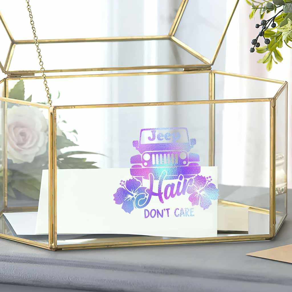 Jp Hair Don't Care - Car Decal Full