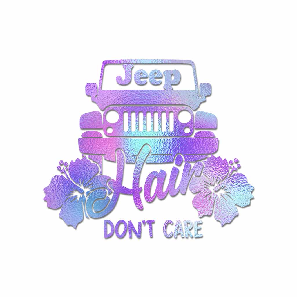 Jp Hair Don't Care - Car Decal Full