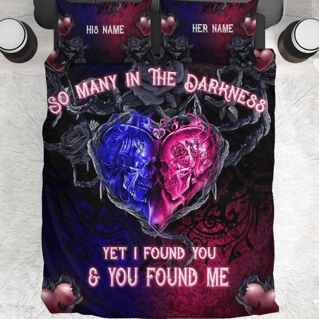 So Many In The Darkness - Personalized Skull Quilt Set