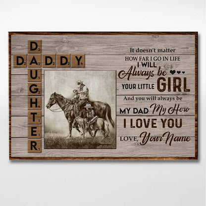 Your Little Girl - Horse Personalized Poster