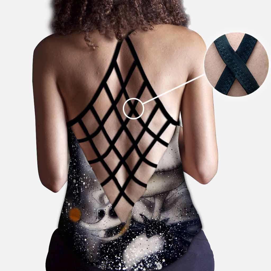 Hello Darkness My Old Friend Nightmare - Personalized Cross Tank Top and Leggings