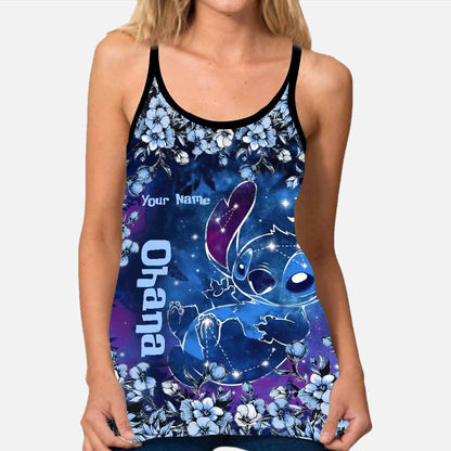 Ohana - Personalized Cross Tank Top and Leggings