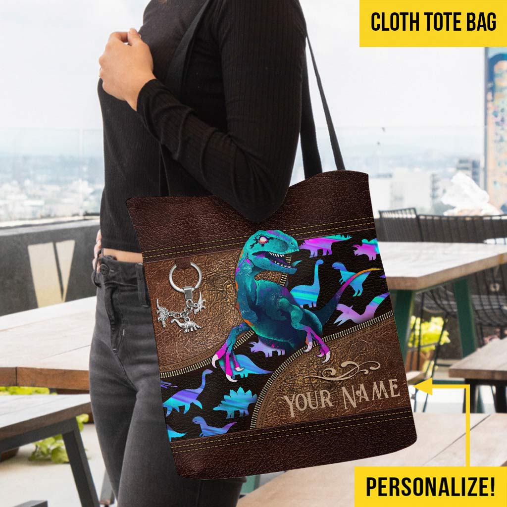 Love Dinosaur Personalized  Tote Bag