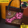Faith Hope Love Breast Cancer Butterfly - Breast Cancer Awareness Personalized Tote Bag