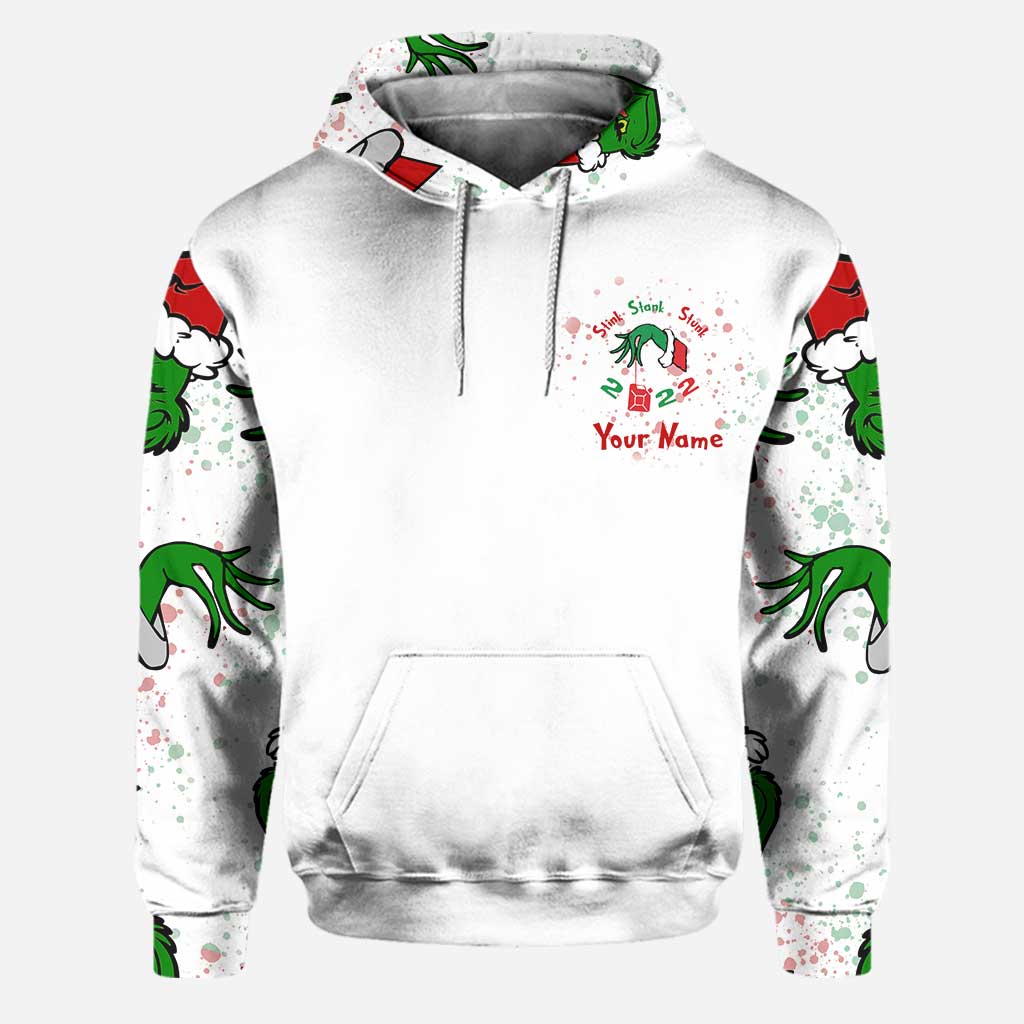 Stink Stank Stunk 2022 - Personalized Christmas Stole Christmas Hoodie and Leggings