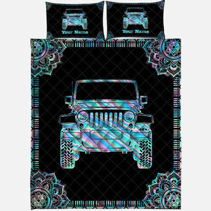 Holo Sleepy - Personalized Car Quilt Set