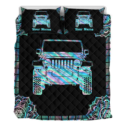 Holo Sleepy - Personalized Car Quilt Set