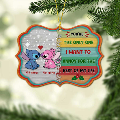 You're The Only One - Personalized Christmas Ohana Ornament (Printed On Both Sides)