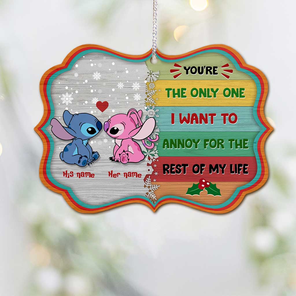 You're The Only One - Personalized Christmas Ohana Ornament (Printed On Both Sides)