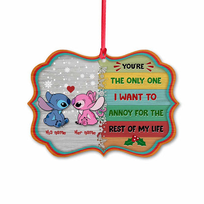 You're The Only One - Personalized Christmas Ohana Ornament (Printed On Both Sides)