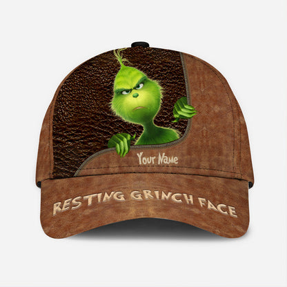 Resting Face - Personalized Christmas Stole Christmas Classic Cap