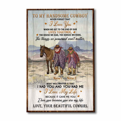 You Had Me & I Had You - Personalized Horse Poster