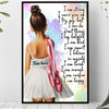 I Am Strong Gift For Daughter - Personalized Ballet Poster