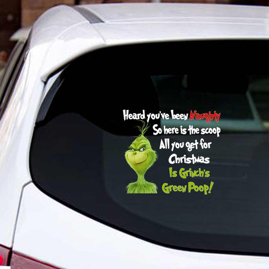 Green Poop - Stole Christmas Decal Full