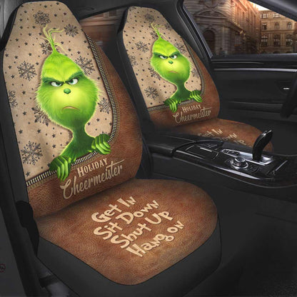 Get In Sit Down - Stole Christmas Seat Covers