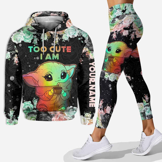 Too Cute I Am - Personalized Hoodie and Leggings