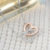 We&#39;re Simply Meant To Be - Personalized Couple Nightmare Two Hearts Necklace