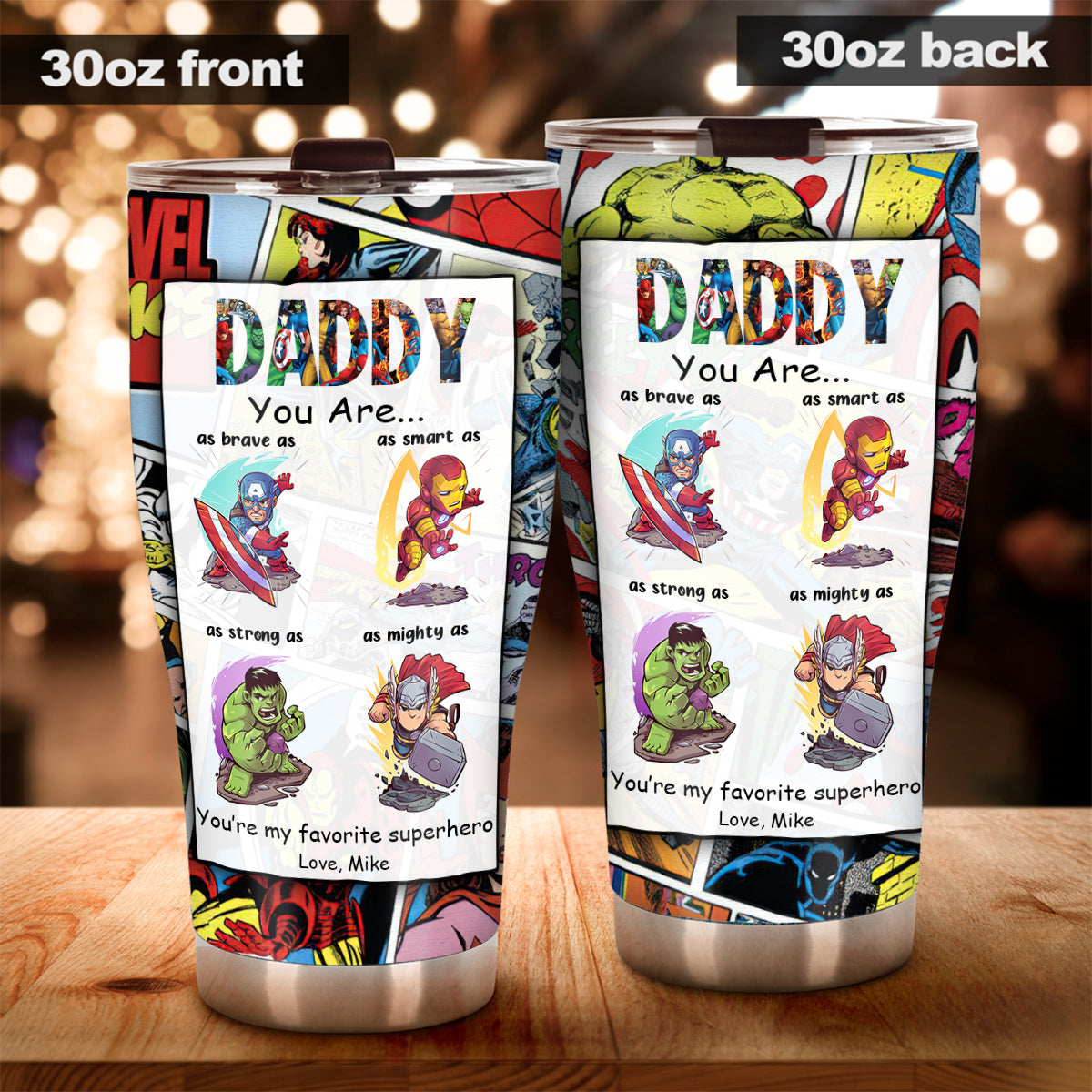 Daddy You Are - Personalized Father Tumbler