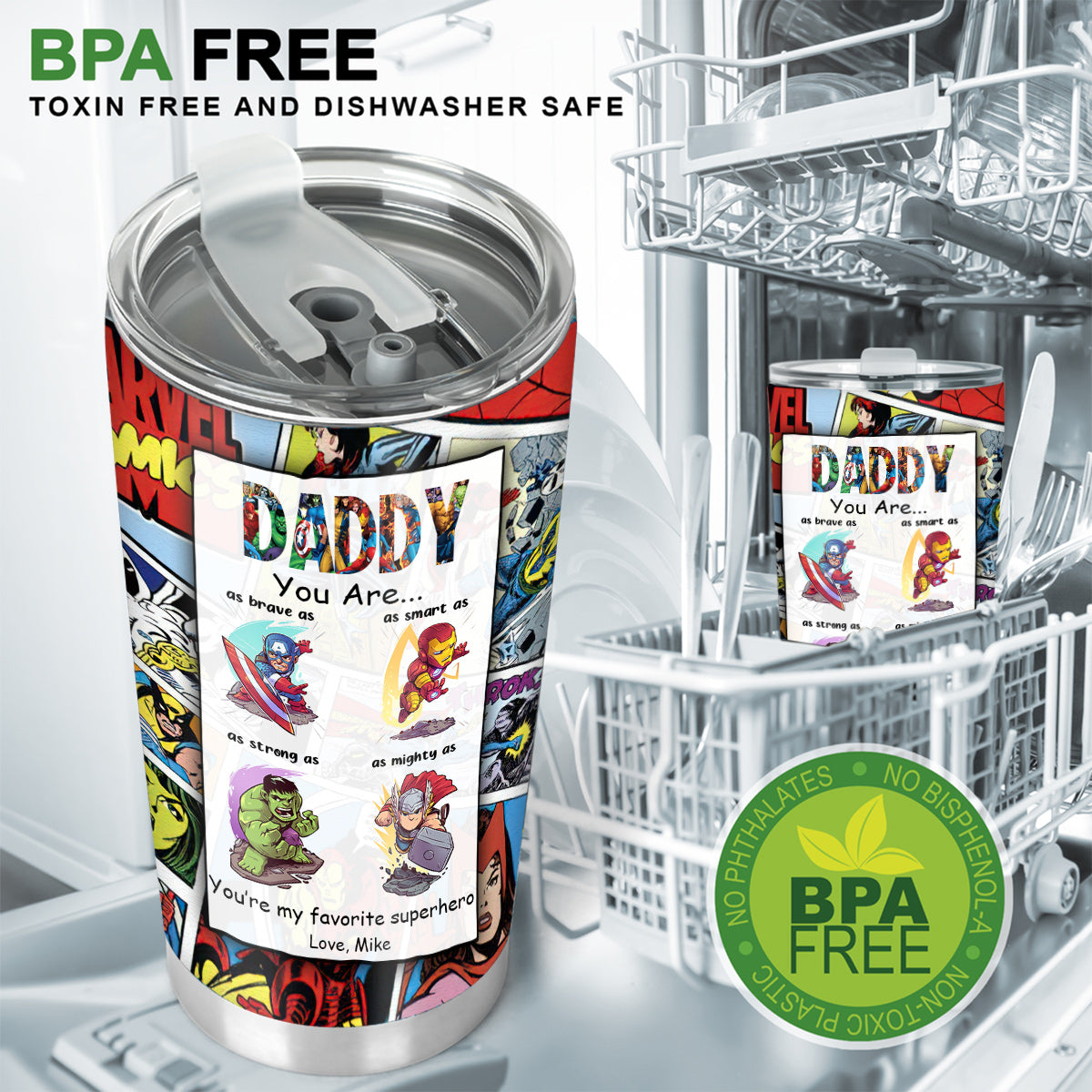 Daddy You Are - Personalized Father Tumbler