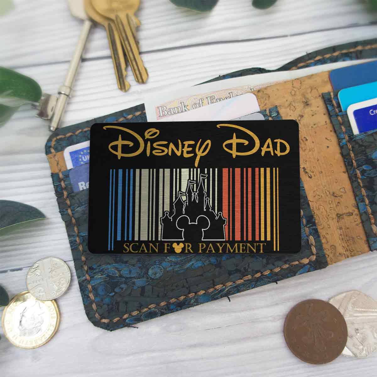 Scan For Payment - Personalized Father Wallet Insert Card