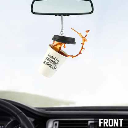 Splash - Coffee Car Ornament (Printed On Both Sides)