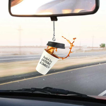 Splash - Coffee Car Ornament (Printed On Both Sides)