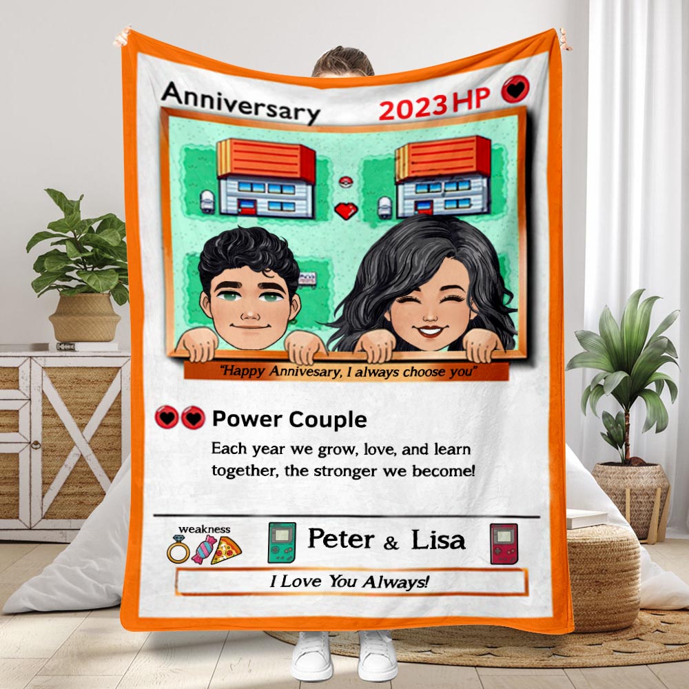 Power Couple - Personalized Monster Trainer Blanket