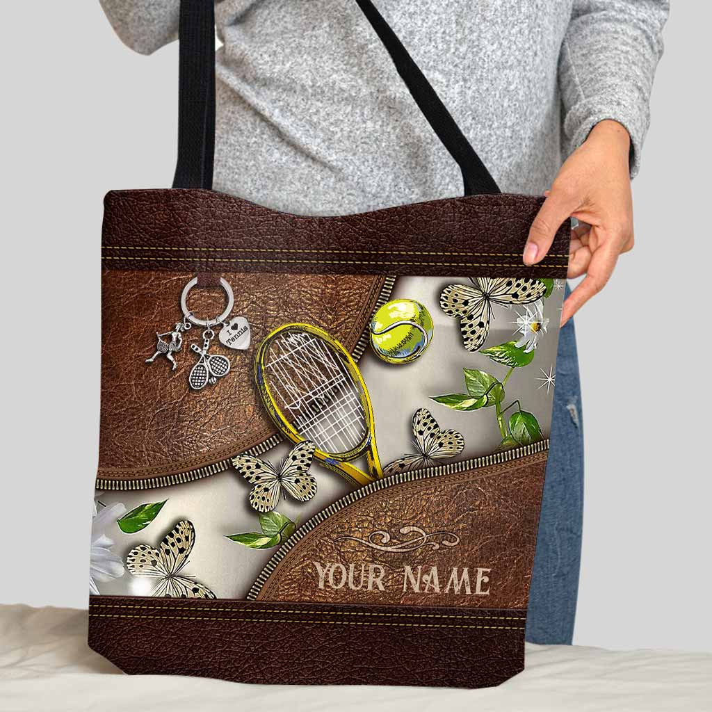 Love Tennis Personalized  Tote Bag