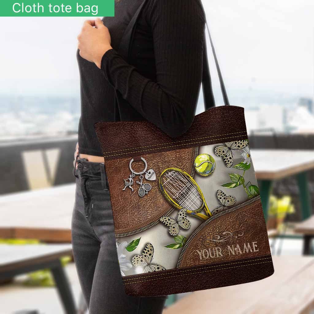 Love Tennis Personalized  Tote Bag