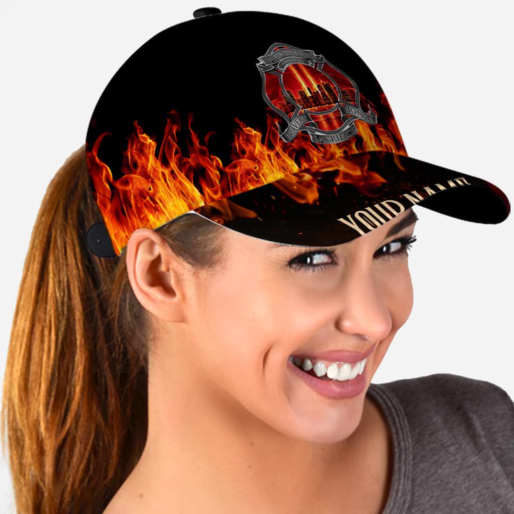 Never Forget - Firefighter Personalized Classic Cap With Printed Vent Holes