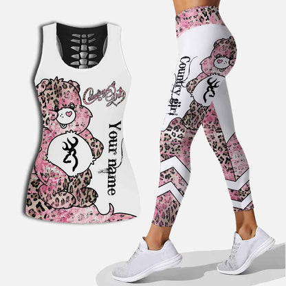 Country Girl - Personalized Hunting Hollow Tank Top and Leggings