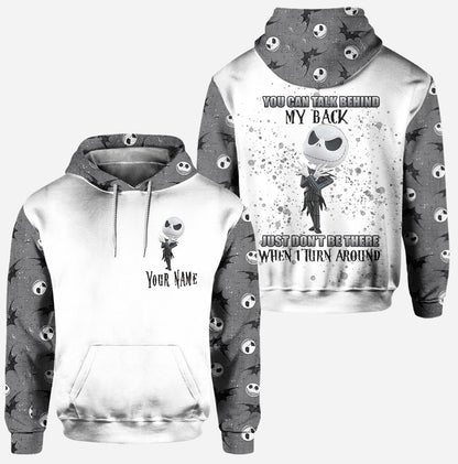 You Can Talk Behind My Back - Personalized Nightmare Hoodie and Leggings