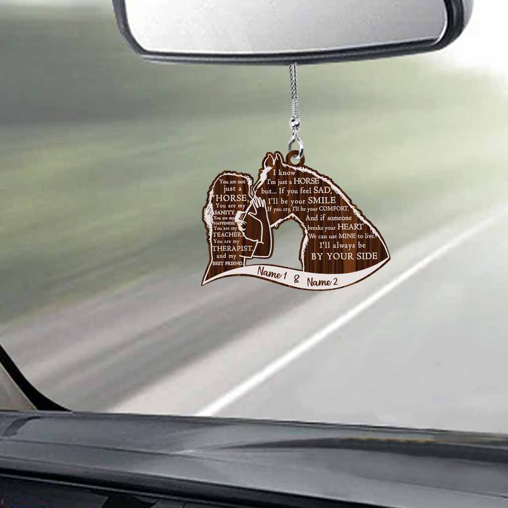 I Know I'm Just A Horse - Personalized Transparent Car Ornament