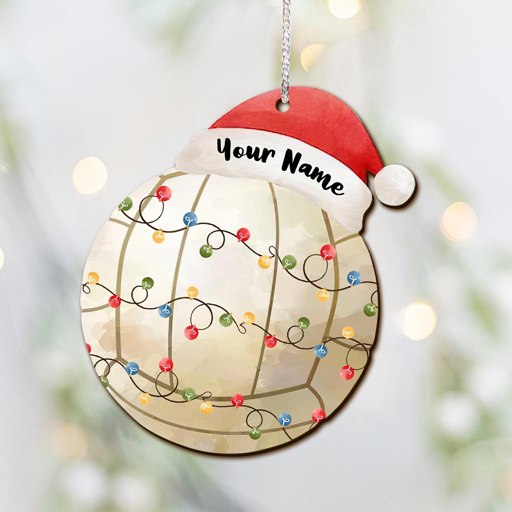 Sport Lovers - Personalized Christmas Volleyball Ornament (Printed On Both Sides)